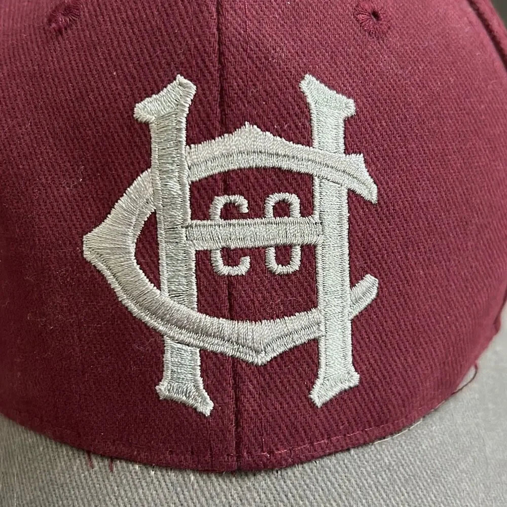 Hersheys Chocolate World Youth Cap Hat Adjustable Sz Medium Maroon Gray Logo